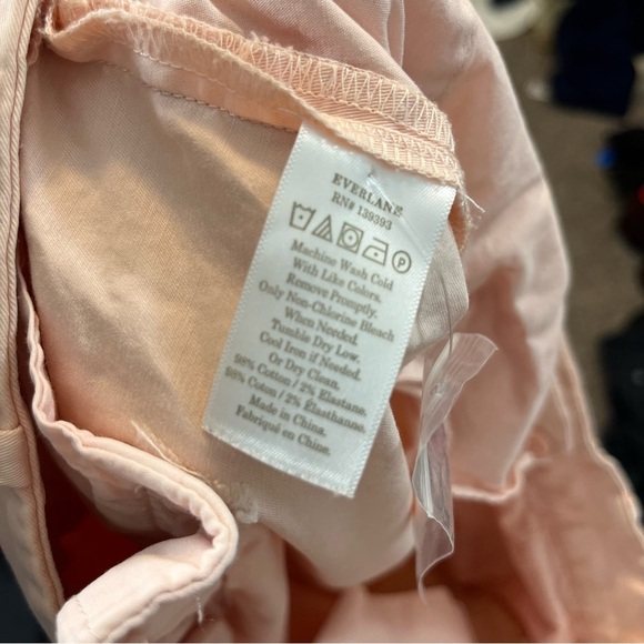 Everlane Pink Slouchy Chino Cotton Pleated Pant Size 10 - Picture 6 of 8